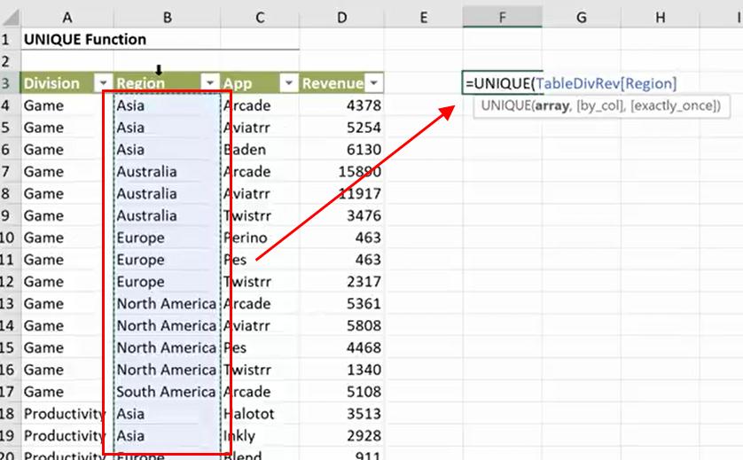 Excel 365 New Functions